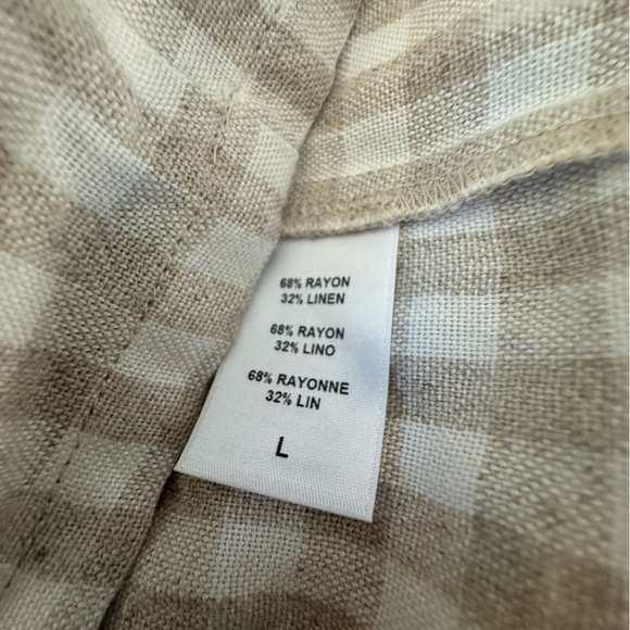 Rachel Pally Linen blend Remy Jumpsuit in Tan Gingham - Picture 15 of 15